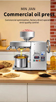 Mini Automatische Palmolie Schroefpersmachine Hoge Capaciteit 30kg/u RVS Olie-extractor