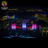 Fuente con Efecto de Fuente de Dubái de Diseño Libre, Software Musical para Exteriores con Luz LED Multicolor para Decoración de Piscinas
