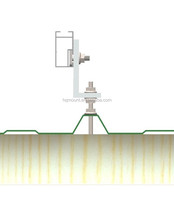 Support de fixation en L anodisé anti-corrosion pour panneaux solaires photovoltaïques sur toiture métallique – Vente chaude en Asie du Sud-Est