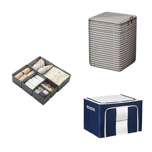 Bolsa de Almacenamiento Plegable de Tela No Tejida de Algodón para Ropa, Organizador de Armario, Caja a Prueba de Polvo y Humedad, Bolsa de Mudanza - Product Image 5