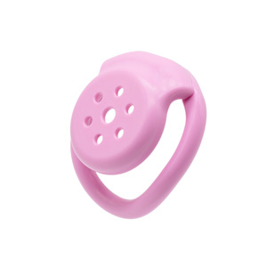 Platte Kleine Plastic Roze Mannelijke Kuisheid Apparaat Freish <span class=keywords><strong>Slave</strong></span> Cock Kooi <span class=keywords><strong>Penis</strong></span> Lock Volwassen Seksspeeltjes Voor Mannen - Product Image 3