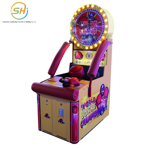 Máquina de jogo de boxe operada por moedas à venda em centro esportivo; equipamento de teste de força e alívio de estresse para boxe. - Product Image 5