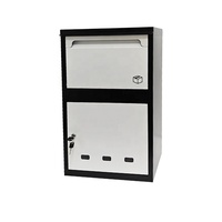 Boîte de livraison de colis métallique autoportante antivol résistante aux intempéries, avec clé pour appartement, revêtement en poudre – Meilleures ventes