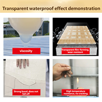 Revêtement transparent imperméable pour carrelage de salle de bain, cuisine, murs, sols, joints de coulis, anti-infiltration, étanche, résistant à l'usure