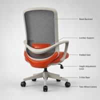 Nouveau style Chaise de bureau ergonomique en gros avec système de suivi lombaire OEM ODM personnalisé, inclinaison à 135 degrés, sans fatigue pour une assise prolongée