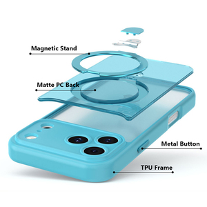 Đầy Đủ Ống Kính Bảo Vệ Lai Matte Trường Hợp Điện Thoại Không Dây Sạc Từ Điện Thoại Bìa Cho Iphone 17 Pro Max 17 Không Khí 16 Pro 15 Cộng Với 14 - Product Image 6