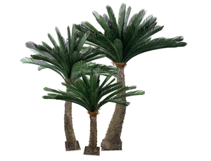 Petit tronc en fibre de verre vivant fait à la main artificiel Sago Cycas Bonsai écologique intérieur/extérieur maison noël mariage PE - Product Image 2