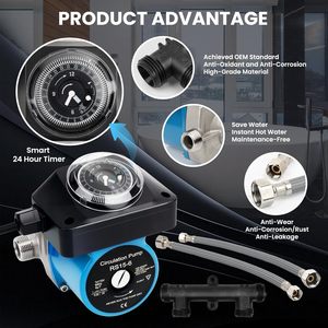 Swcfrtx Circulation Pump Rs15 6 With <b>Timer</b> For Indoor Water <b>Heater</b> Pipes Easy Installation - Product Image 4