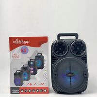 Haut-parleur portable OEM/ODM avec microphone et lumière LED pour karaoké, idéal pour les fêtes à domicile et l'intérieur