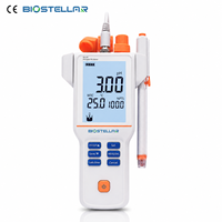 BIOSTELLAR PH110B pH-mètre portable rechargeable pour les tests en laboratoire et sur le terrain avec reconnaissance de tampon NIST et MTC