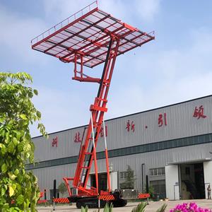 Plataforma elevadora hidráulica sobre orugas multiusos con elevación inversa para obras de construcción - Product Image 2