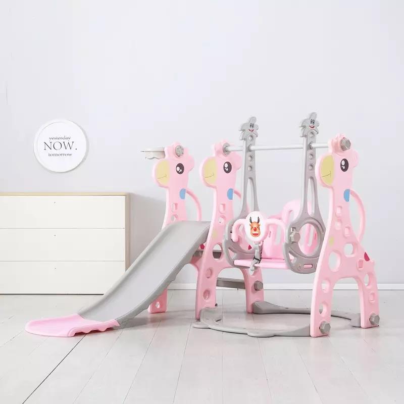 Лучшая цена, превосходное качество, многофункциональная крытая игровая площадка, детское игровое оборудование, Маленькая детская пластиковая горка 2 в 1