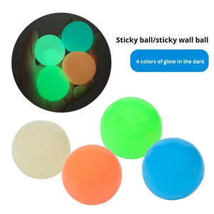 <b>Luminous</b> Sticky <b>Ball</b> Sensory Toy Wall/Ceiling Throw Catch Stress Relief Fidget <b>Ball</b> for Girls & Boys Teens Adults Wholesale - Product Image 5