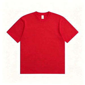 T-shirt personnalisé en coton 100% lourd 300G, OEM ODM, coupe ample unisexe, col rond, manches courtes, avec logo - Product Image 3