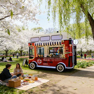 Luxury Party Food <b>Trailer</b> Mobile Bar Truck for Wedding & Birthday Catering Service - Product Image 1