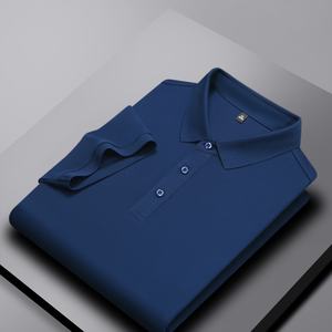 เสื้อโปโลผู้ชายผ้าฝ้ายระบายอากาศได้ดีเสื้อยืดกอล์ฟผ้าปิเก้ - Product Image 2