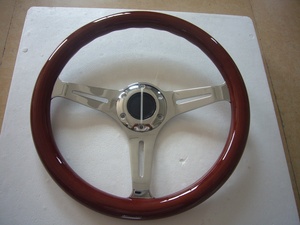 <span class=keywords><strong>Volant</strong></span> de direction classique universel 14 "350mm en <span class=keywords><strong>bois</strong></span> pour <span class=keywords><strong>Mercedes</strong></span> Chevrolet - Product Image 5
