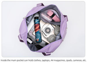 Wholesale Pink Foldable Sports <b>Bag</b> Gym Nylon Waterproof <b>Travel</b> Luggage <b>Bag</b> <b>Women</b> - Product Image 5