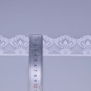 Encaje Floral de Nailon con Borde Pequeño, Color Blanco, No Elástico, para Ropa y Accesorios, para Bordado Decorativo en Zapatos y Bolsos - Product Image 5