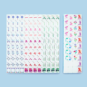 Luxury Portable American <b>Mahjong</b> Tiles 160-Piece with Acrylic Tiles & 4-Layer Custom Pattern American <b>Mahjong</b> Tiles - Product Image 2