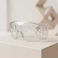 Lunettes de protection pour les yeux à porter par-dessus les lunettes de vue, anti-chimiques, transparentes, de sécurité, pour le travail en laboratoire
