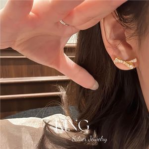 King <b>Silver</b> Jewelry Bow <b>Stud</b> <b>Earrings</b> S925 Sterling <b>Silver</b> Claw Setting Everyday Wear - Product Image 5