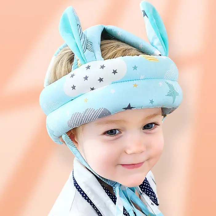 Yumuşak ayarlanabilir yürümeye başlayan öğrenme tarama için yürüyüş oyun bebek damla dayanıklı kask Anti çarpışma şapka