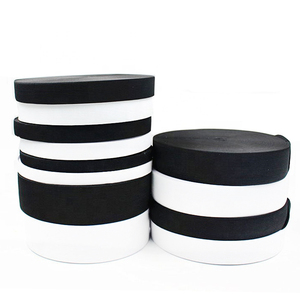 1 Inch 2 Inch 3 Inch Wide In Stock Black White Woven Fabrics Crochet Elastic Tapes Bands Webbing For Furniture Belt