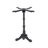 Base de table basse LQ-J08 de style européen moderne en fonte noire meubles de salon décoratifs à usage domestique en métal