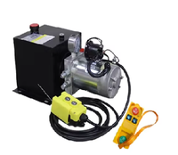 Télécommande sans fil et filaire 12 Volt 24 Volt Dc Hydraulic Power Pack avec vannes pour systèmes de pompe Offre Spéciale