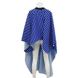 Cape de coiffeur imperméable antiadhésive de grande taille avec col en velcro en silicone, cape de barbier professionnelle, usine SMETA Sedex 4P - Product Image 5