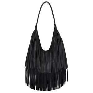 High Quality Retro Crossbody <b>Handbag</b> <b>for</b> <b>Women</b> <b>Large</b> Capacity Lightweight Tassel Shoulder Underarm Zipper Hot Selling - Product Image 3