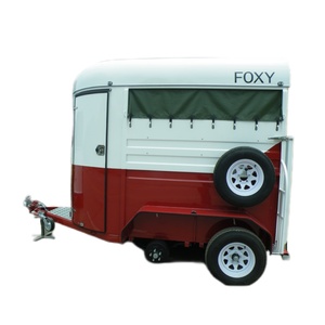 Semi-remorque économique HERUI pour deux chevaux, double essieu, freins électriques, capacité de charge de 4 tonnes, fabriquée en Chine pour le transport de chevaux - Product Image 1