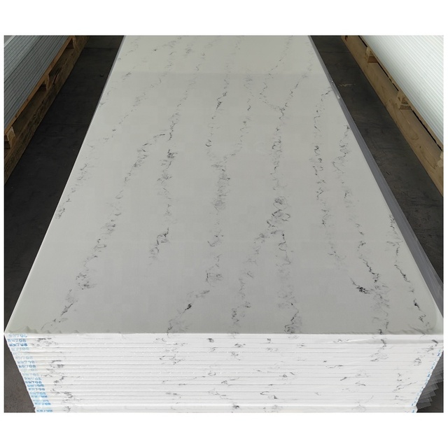 Baoliya Best Selling Big Slab Artificial Marble Calacatta Color 12mm Acrylic Solid Surface Sheet for Counter Top Wall Panel