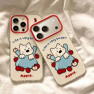 Funda de TPU Resistente a Caídas con Lentes de Colores para 17 Pro Max 16 Pro Max, Diseño de Perro de Dibujos Animados, Color Rojo - Product Image 2