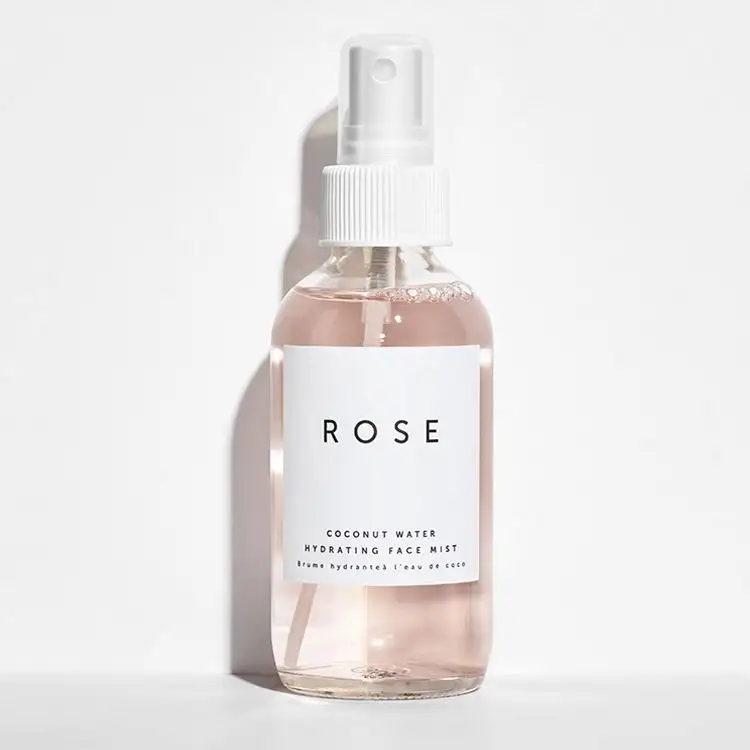 Xby spray hidratante orgânico para rosto, rosa 120ml de marcação privada 100% puro natural para hidratação facial