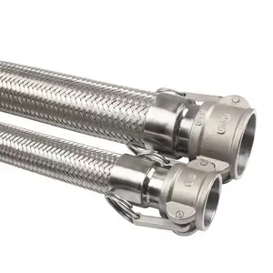 Tubi flessibili in metallo ondulato intrecciato in filo di acciaio inossidabile, tubo flessibile in metallo contorto rapido per scambiatore riscaldato