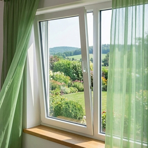 Fenêtre à battant triple vitrage en aluminium, résistante aux intempéries, pour maison passive, villa résidentielle haut de gamme, maison moderne - Product Image 1