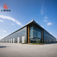 Edificio Industrial Prefabricado de Gran Envergadura, Estructura de Acero Ignífuga y Anticorrosiva, Almacén Industrial Personalizado