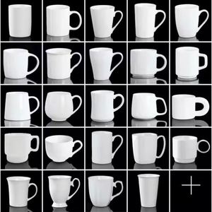 Tasse à café en céramique de haute qualité 11 oz, blanche unie, vierge pour sublimation, pour promotions, vente en gros de tasses en céramique - Product Image 6