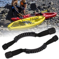 Maniglia in PVC da 1 pollice x 11 pollici con corda per kayak, gommone, impugnatura morbida antiscivolo, cinghia di trazione, accessorio per borsa portautensili