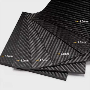 Tablero de fibra de carbono personalizado Hoja de fibra de carbono de alta resistencia 3mm - Product Image 1