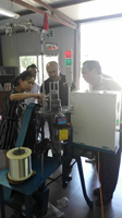 Machine de gaufrage de filtre gaz-liquide à double sergé entièrement automatique TIANYIN, avec moteur à roulement, vente en gros du fabricant