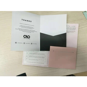 Printing 300gsm Thickness Office A4 Presentation Custom Print File Paper <strong>Folder</strong> A5 A6 A7 Invitation <strong>Card</strong> <strong>Folder</strong> - Product Image 2