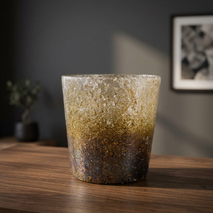 Porte-bougie cylindrique en verre artisanal, pot à mosaïque résistant à la chaleur, décor de Pâques multi-usage vide pour la maison - Product Image 3