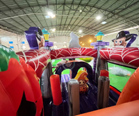 Parcours d'obstacles gonflable commercial en PVC, jeu de parcours d'obstacles gonflable, jeux amusants, PVC, commercial, personnalisé, extérieur