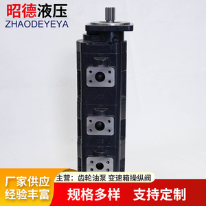 Bomba hidráulica de engranajes vertical Zhaode Hydraulics de cuatro unidades JHP2063 2050 2032 1008 para uso de refuerzo de bomba de aceite - Product Image 2