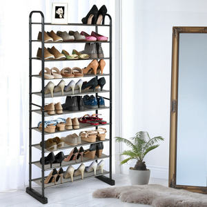 Organizador de ropa y zapatos con marco de Metal de 10 niveles independiente DB tela impermeable con diseño desmontable para uso en la sala de estar - Product Image 4