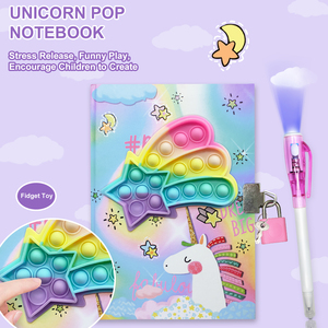 Set de Diario Secreto con Candado y Bolígrafo <span class=keywords><strong>Invisible</strong></span> |   Diario de Actividades para Niñas de 6 a 12 Años, 7.5"x5.4" - Product Image 3