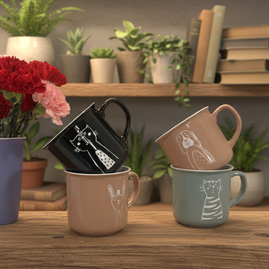 Tasses à café, thé et eau en céramique et porcelaine de haute qualité, fabriquées sur mesure, cadeaux d'affaires en gros de Chine, réutilisables, adaptées au micro-ondes et conformes aux normes alimentaires - Product Image 1